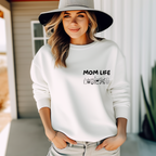 Schöner Mom Life Pullover, liebevolle humorvolle Hommage Pullover, Mama Alltag Pullover, Pullover im Lineart-Design, Geschenk zum Muttertag