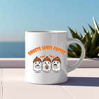 Originelle Geister Tasse, Gespenster Tasse, spukig-schöne Frühstückstasse, Spooky Season Tasse, originelles Geschenk für Freunde, Halloween
