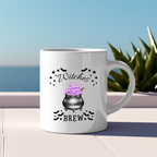 Zauberhafte Hexen Tasse, Witches Brew Tasse, Tasse mit Hexenkessel, magisches Hexen-Feeling Tasse, Geschenk für Hexenliebhaber Fantasy-Fans
