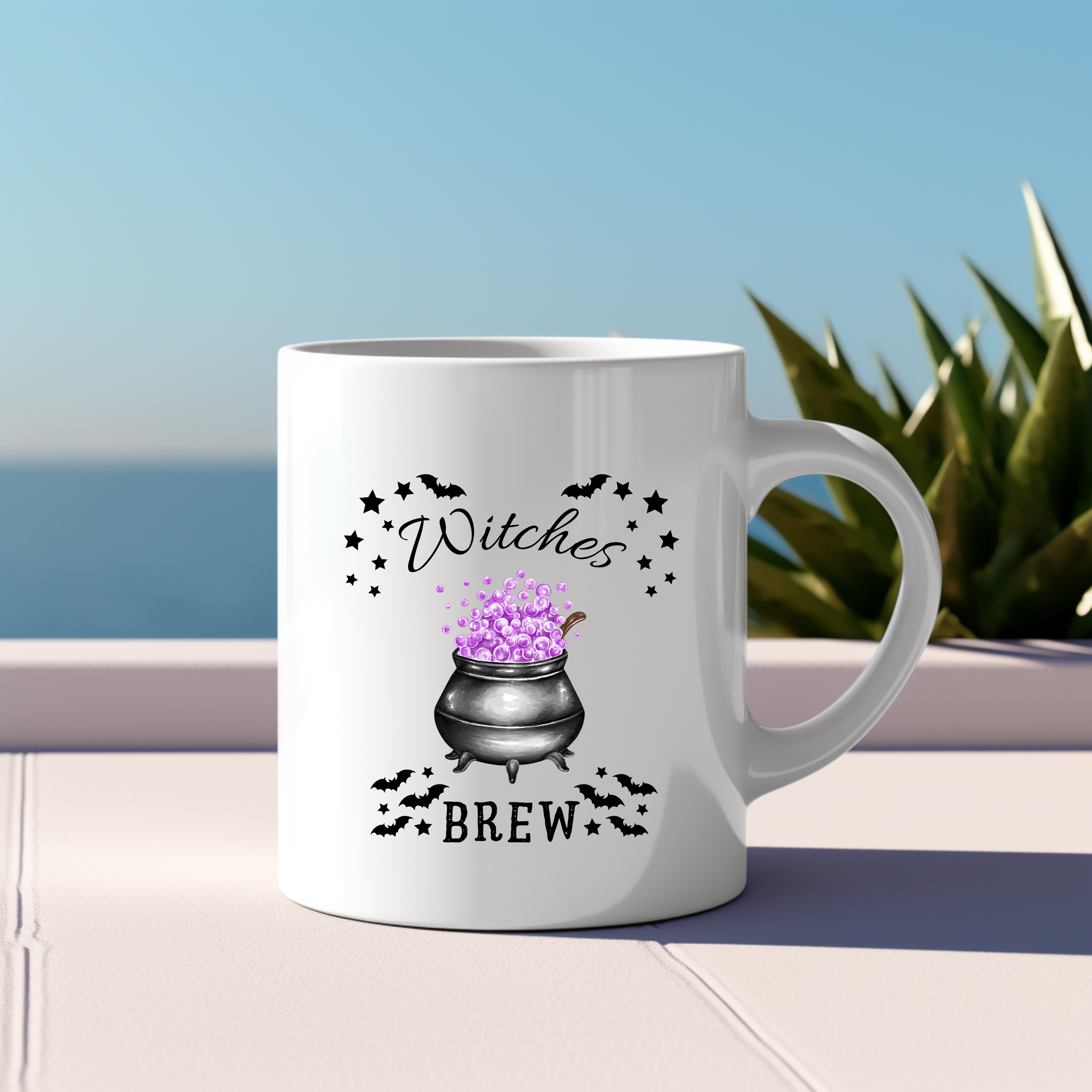 Zauberhafte Hexen Tasse, Witches Brew Tasse, Tasse mit Hexenkessel, magisches Hexen-Feeling Tasse, Geschenk für Hexenliebhaber Fantasy-Fans