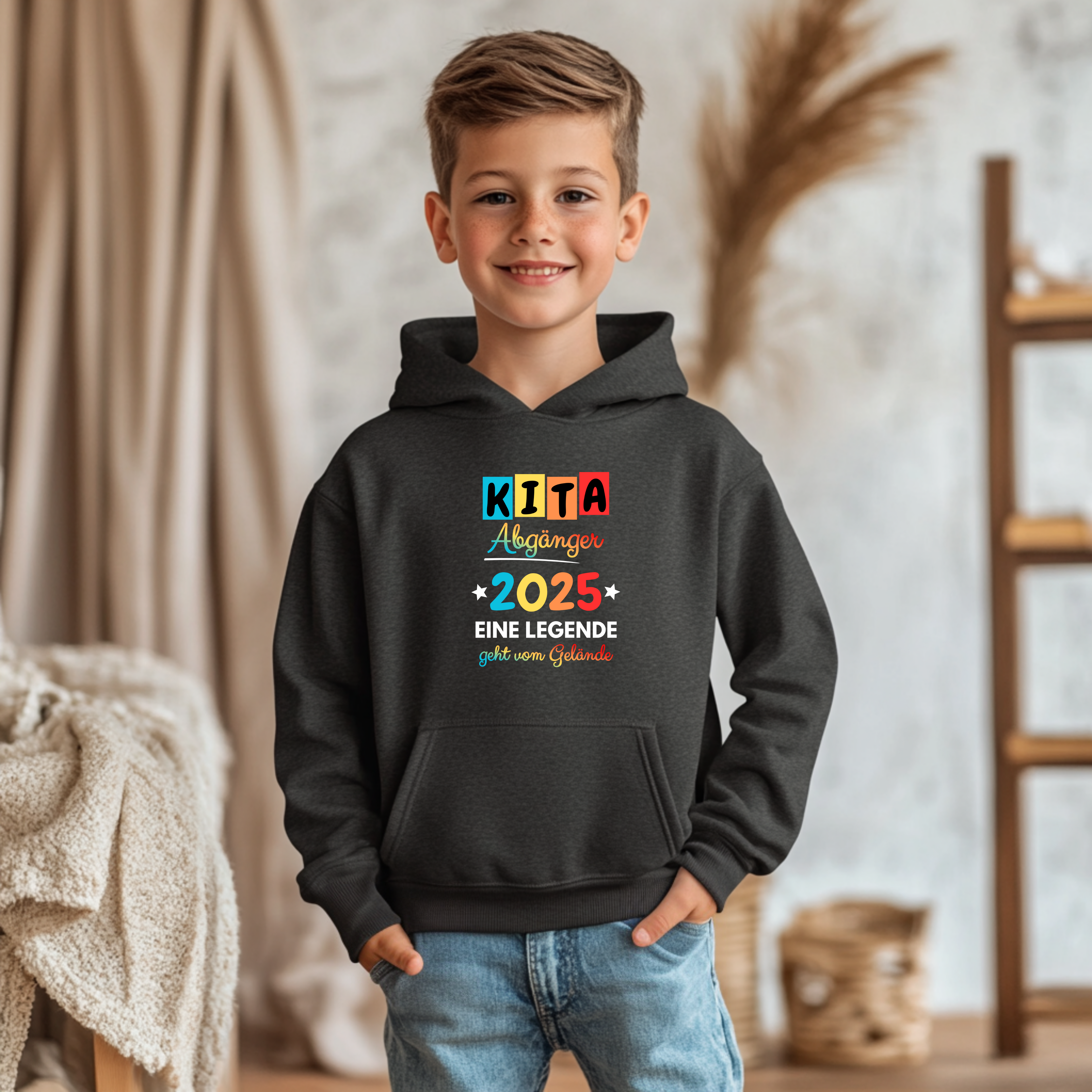 Farbenfrohes Kinder-Shirt KITA Abgänger 2025, Kita-Abschied-Shirt, KITA-Abgänger-Shirt, liebevolle Erinnerung, KITA-Abschied-Geschenk