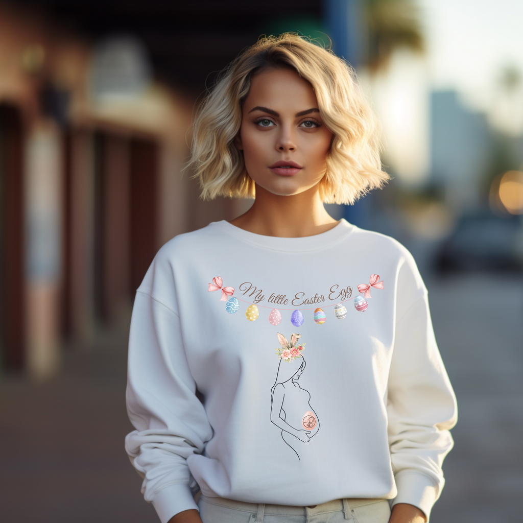 Bekanntgabe Schwangerschaft Oster Shirt, My little Easter Egg Shirt Ostern, Oster Überraschung Sweatshirt, Schwangerschaft Ostern
