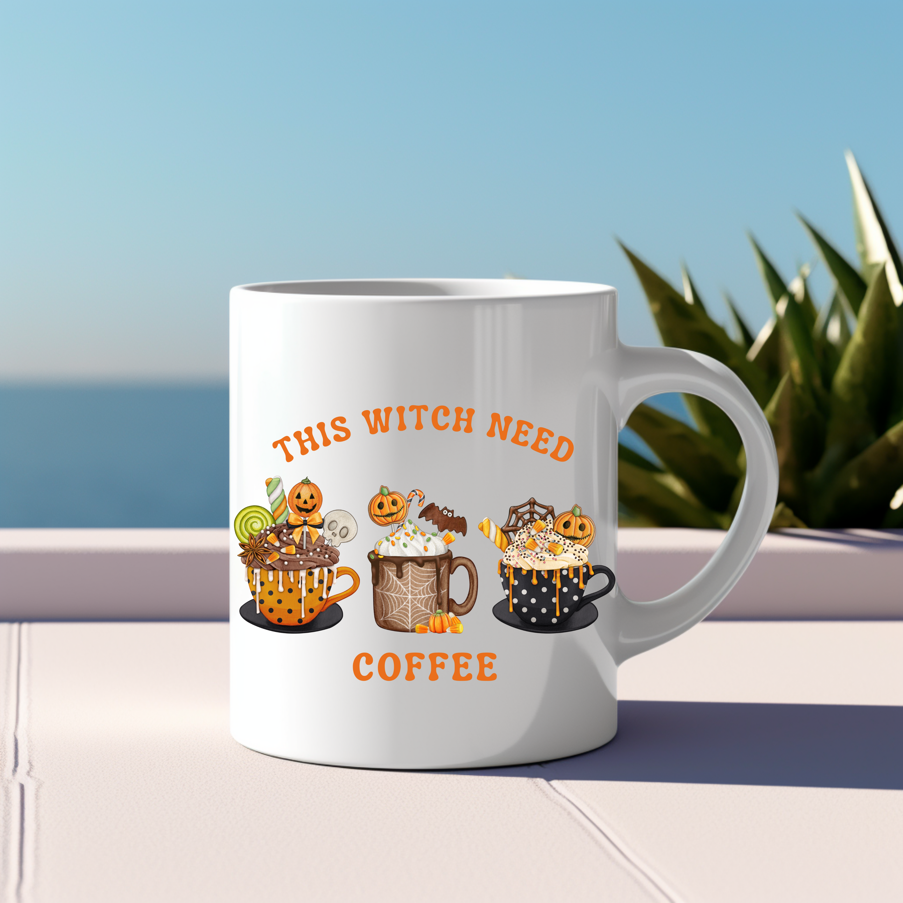 Originelle Halloween Tasse, coole Hexen Tasse, Becher im Halloween-Style, Must-Have für die spooky season, Witch Tasse, Must-Have für Hexen