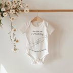 Cute baby romper for the first Mother's Day, baby romper with lineart design, outfit for the first Mother's Day, cute lineart romper