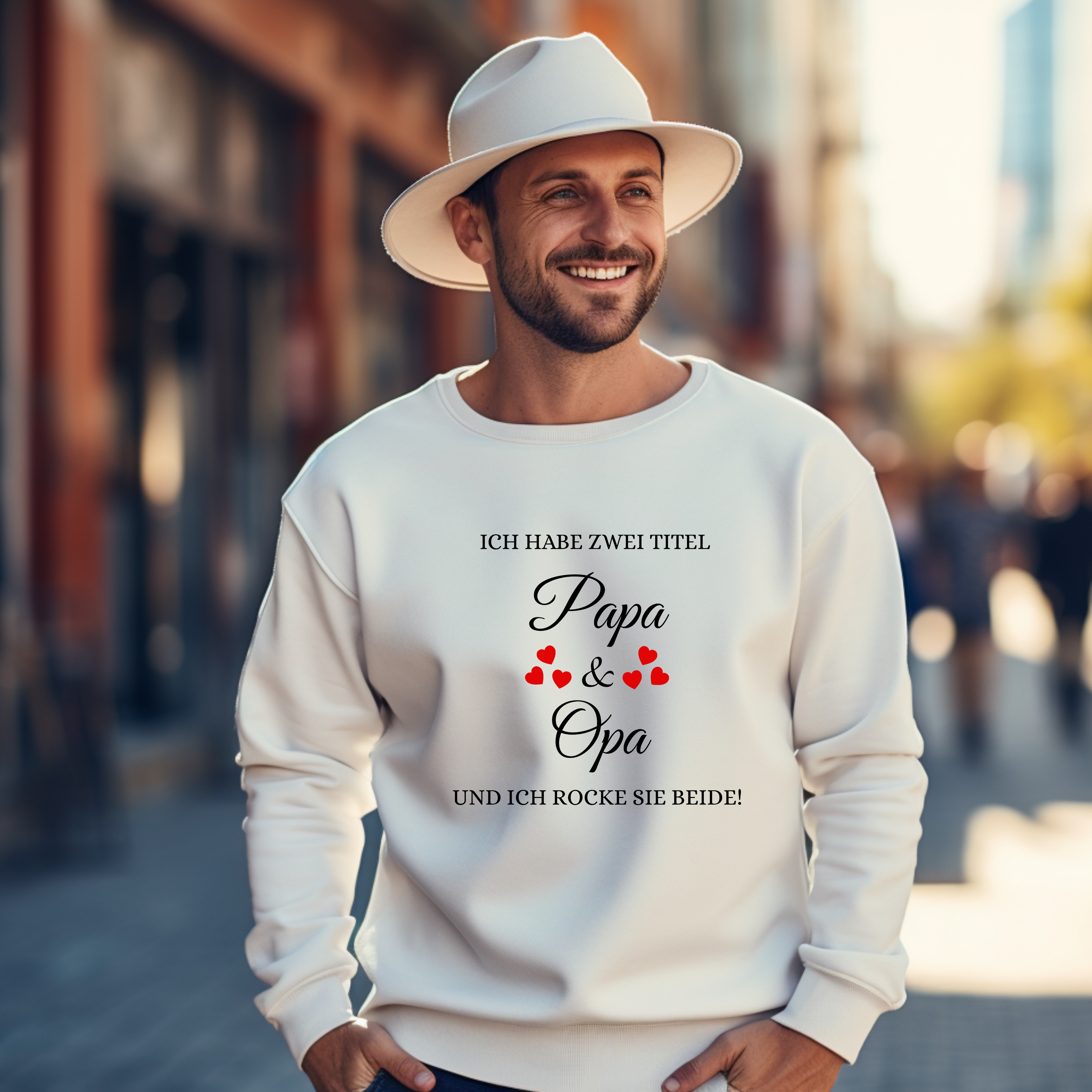Moderner Papa-Opa-Pullover, lässiger Pullover für Väter und Großväter, Papa und Opa Pullover, schlichtes Design, Must-have für jeden Mann