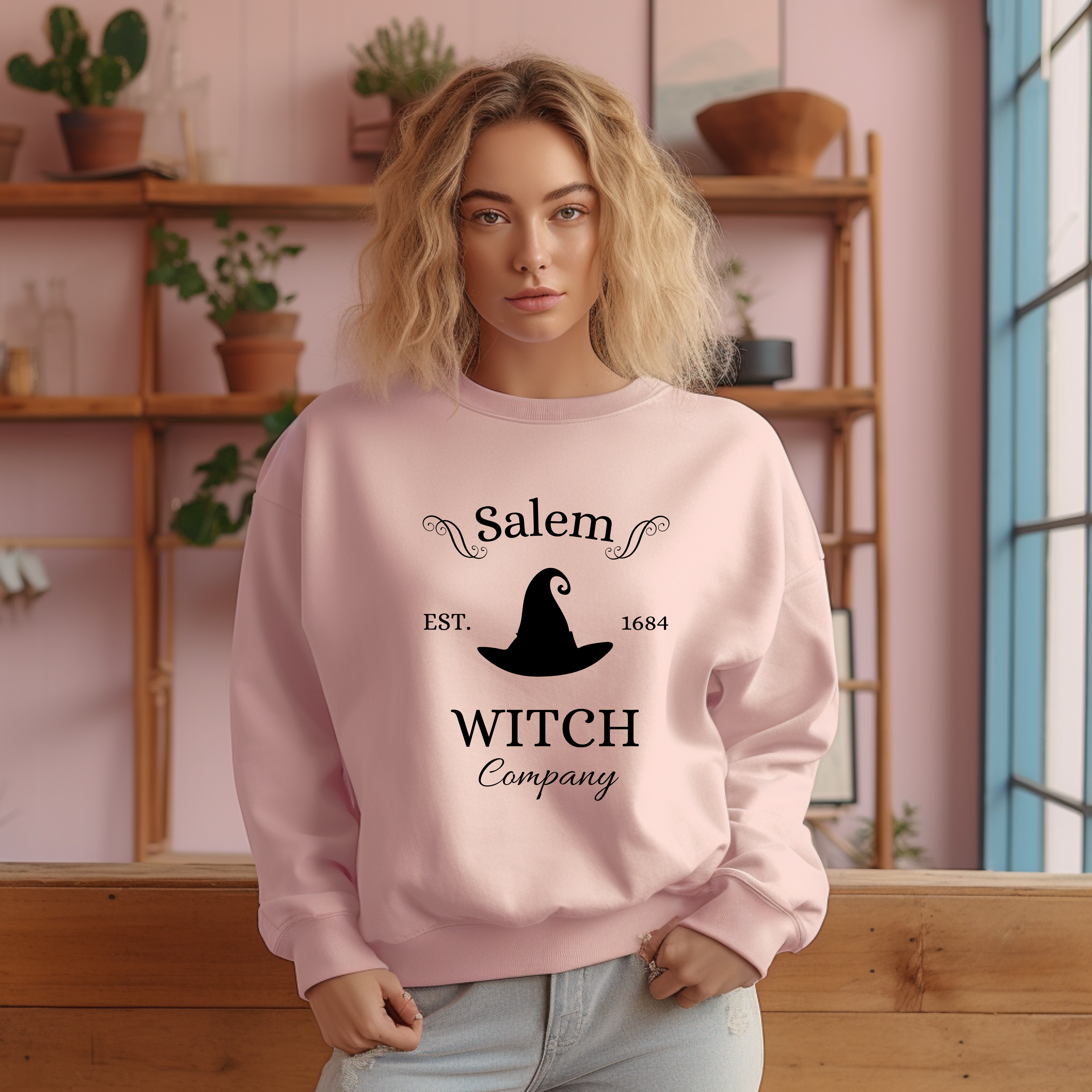 Stilvolles Hexen Sweatshirt, bezauberndes Salem Sweatshirt, einzigartiges Halloween Sweatshirt, Must-Have für Fans von Hexen, spooky season