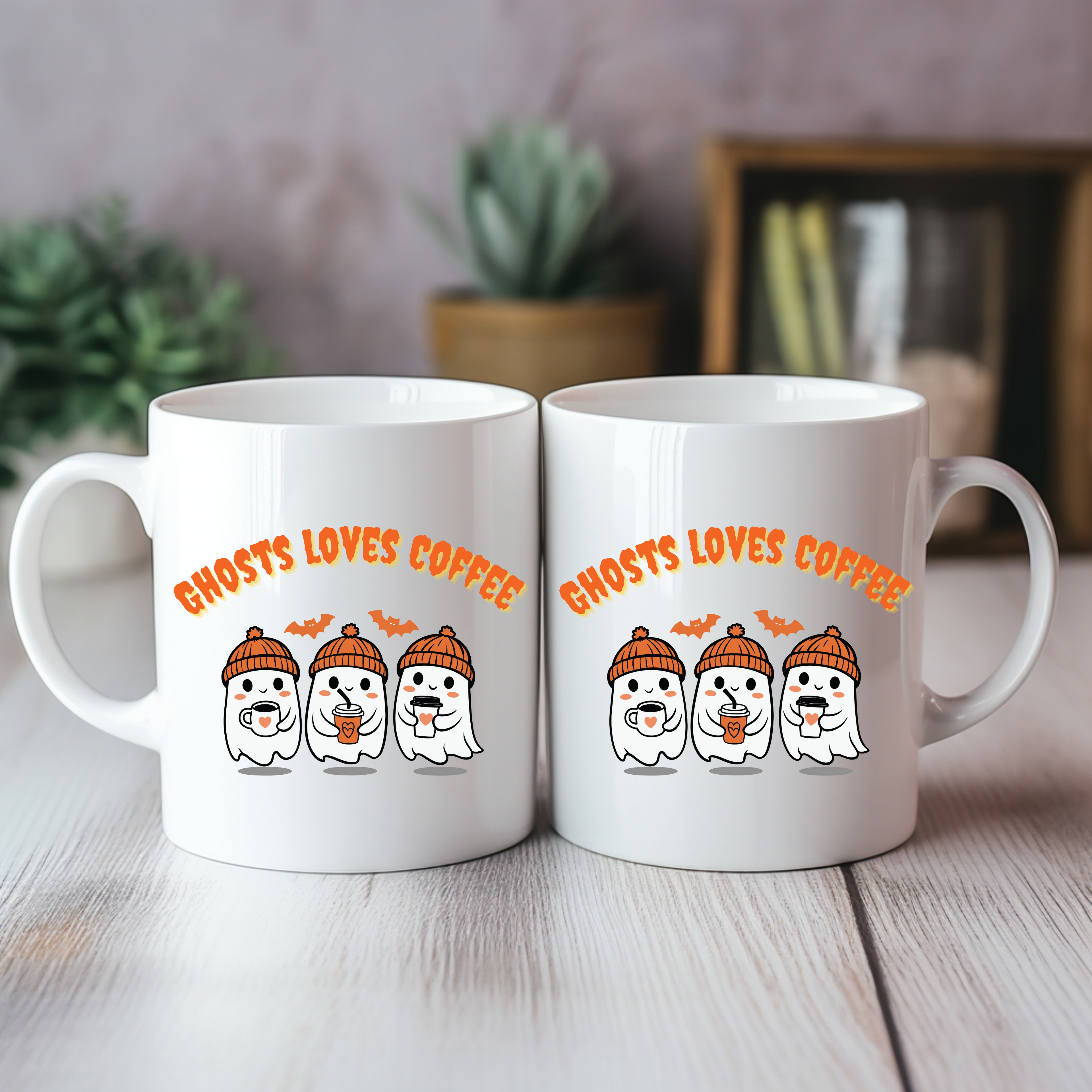Originelle Geister Tasse, Gespenster Tasse, spukig-schöne Frühstückstasse, Spooky Season Tasse, originelles Geschenk für Freunde, Halloween
