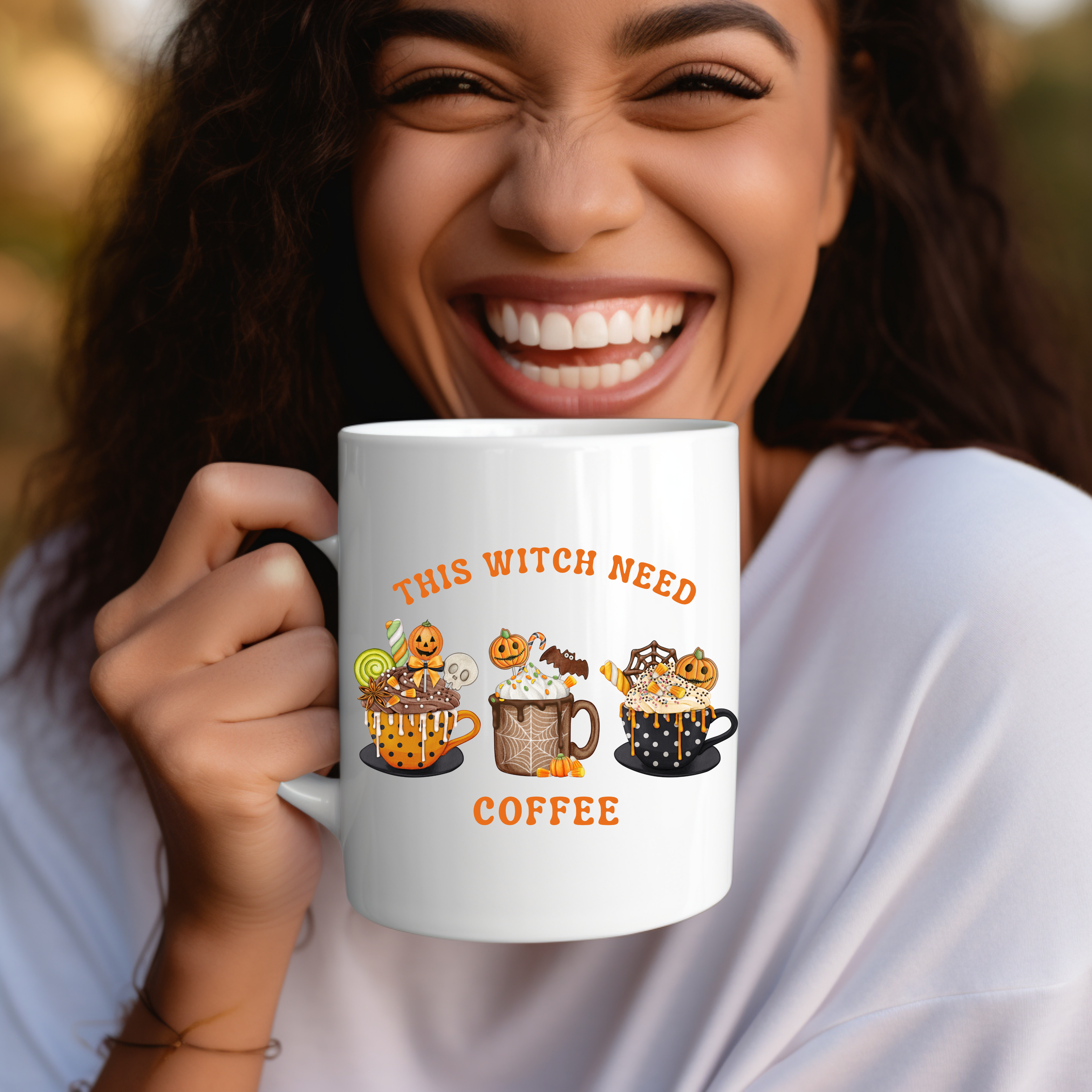 Originelle Halloween Tasse, coole Hexen Tasse, Becher im Halloween-Style, Must-Have für die spooky season, Witch Tasse, Must-Have für Hexen