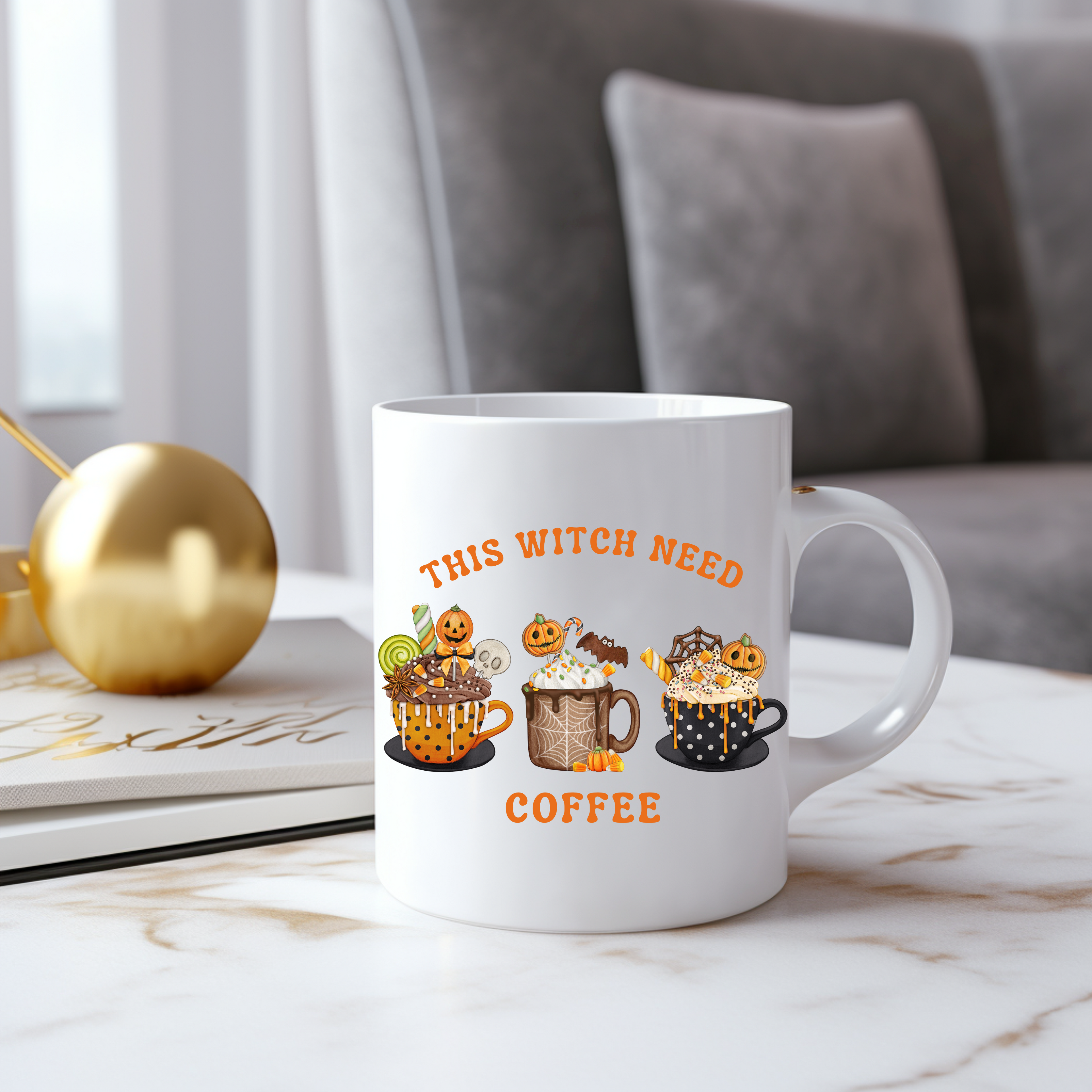 Originelle Halloween Tasse, coole Hexen Tasse, Becher im Halloween-Style, Must-Have für die spooky season, Witch Tasse, Must-Have für Hexen