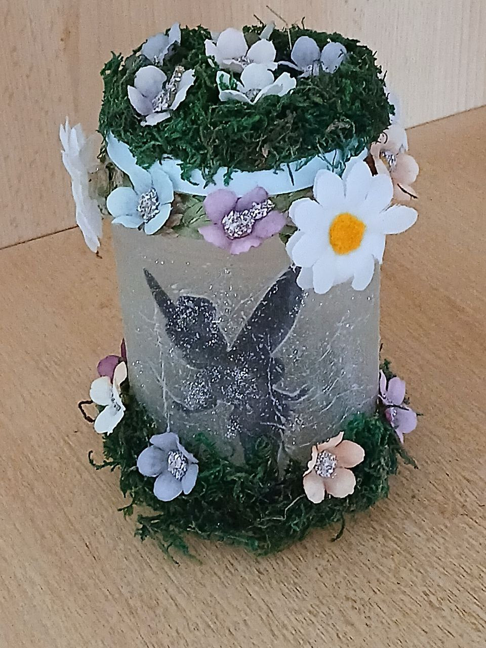 Magisches Feenglas mit LED-Teelicht – Zauberhafte Lichtquelle im Märchenstil mit wunderschönen Motiven