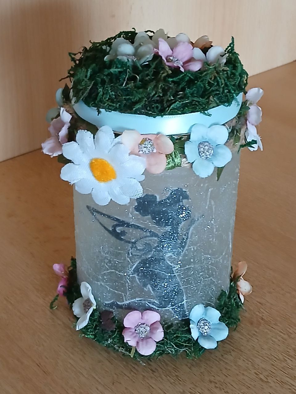 Magisches Feenglas mit LED-Teelicht – Zauberhafte Lichtquelle im Märchenstil mit wunderschönen Motiven
