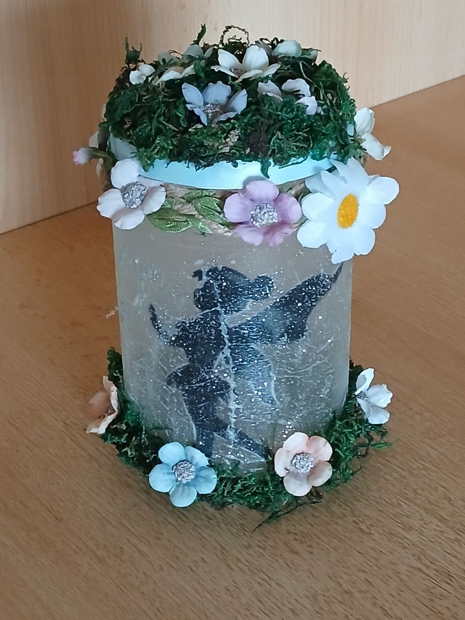 Magisches Feenglas mit LED-Teelicht – Zauberhafte Lichtquelle im Märchenstil mit wunderschönen Motiven