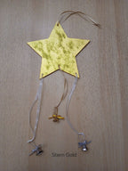 Bezauberndes Türschild in Sternform mit Glöckchen – Weihnachtliche Deko für Zuhause