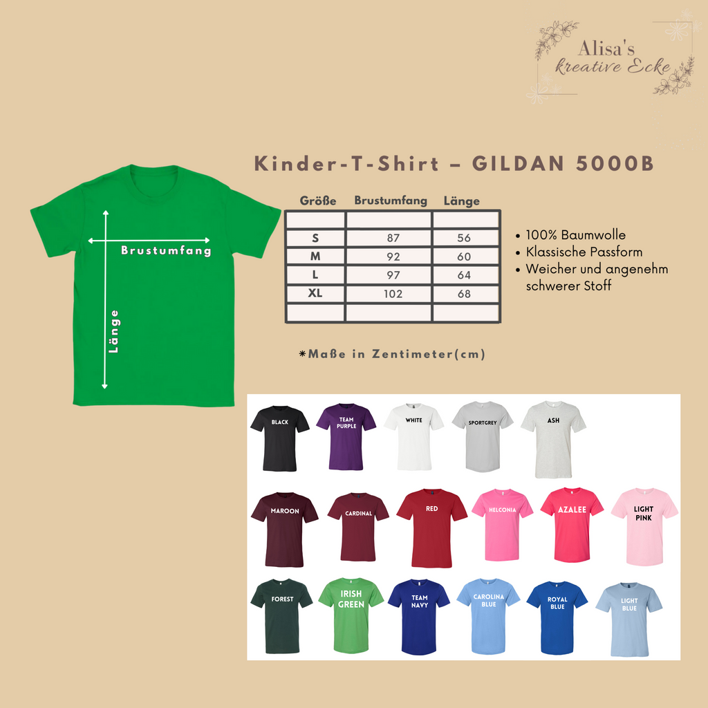Farbenfrohes Kinder-Shirt KITA Abgänger 2025, Kita-Abschied-Shirt, KITA-Abgänger-Shirt, liebevolle Erinnerung, KITA-Abschied-Geschenk