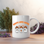 Originelle Geister Tasse, Gespenster Tasse, spukig-schöne Frühstückstasse, Spooky Season Tasse, originelles Geschenk für Freunde, Halloween