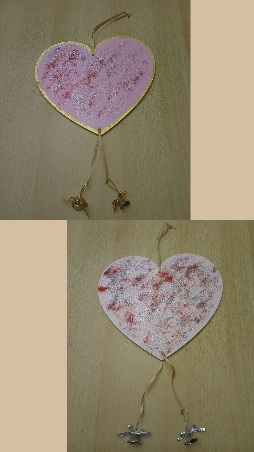 Zauberhaftes Türschild in Herzform mit Glöckchen – Romantische Deko für Zuhause