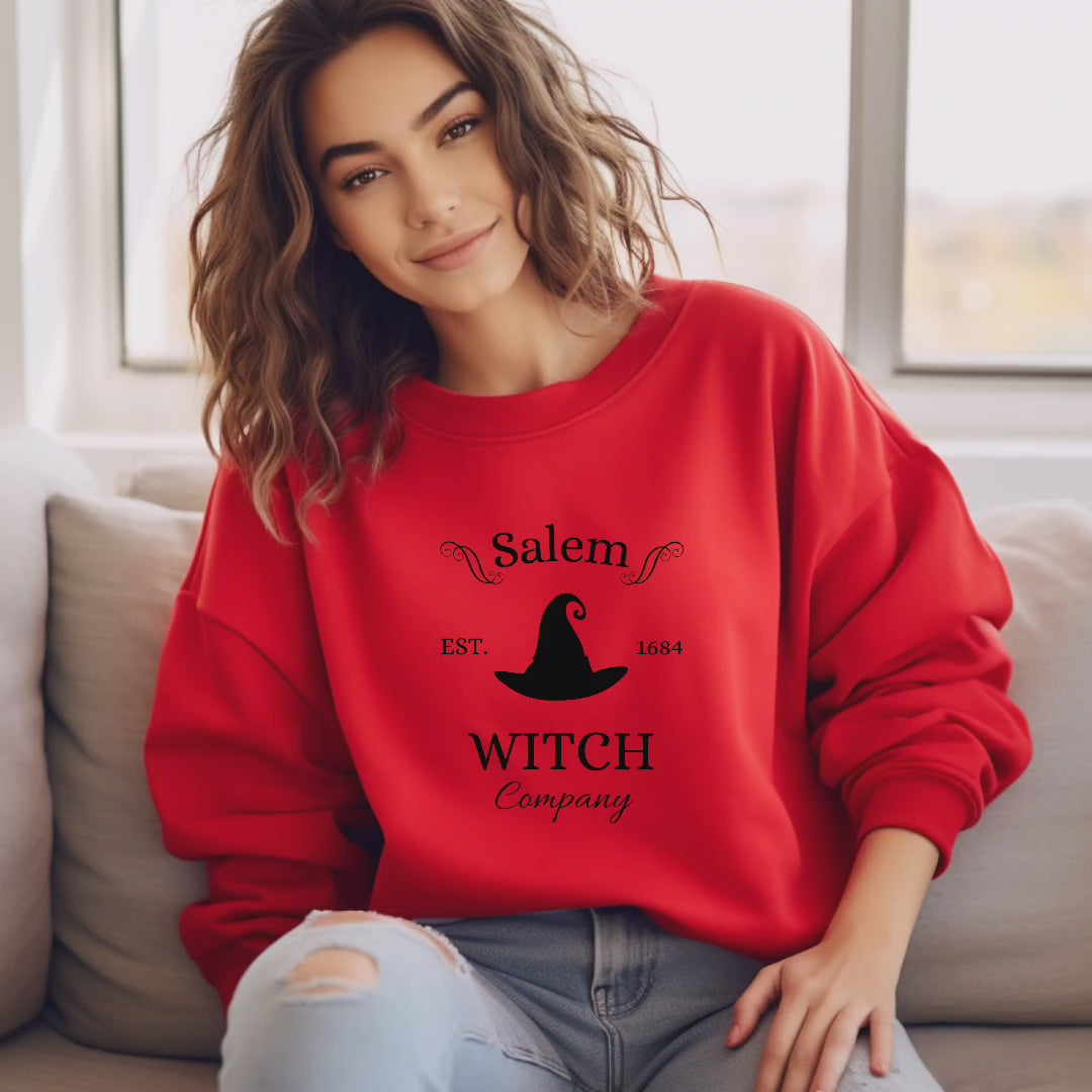 Stilvolles Hexen Sweatshirt, bezauberndes Salem Sweatshirt, einzigartiges Halloween Sweatshirt, Must-Have für Fans von Hexen, spooky season
