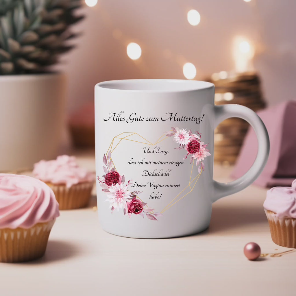 Humorvolle Muttertagstasse, Hommage an starke Mamas Tasse, Tasse mit frechen Humor, ungewöhnliches Geschenk zum Muttertag, Tasse mit Spruch