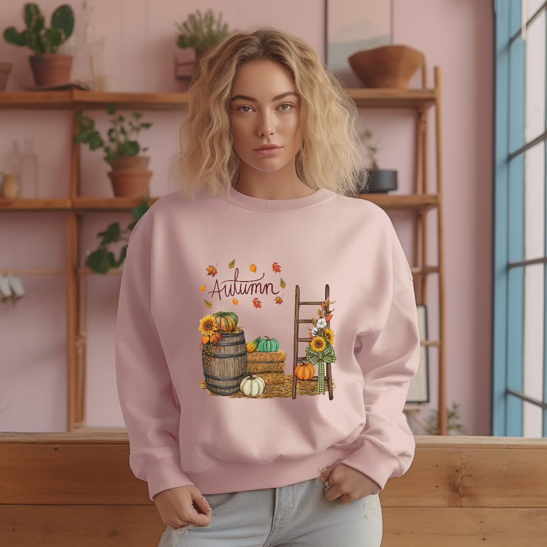 Schönes Autumn Sweatshirt, herbstliches Sweatshirt, Must-Have für alle Herbstfans, Herbstliebe zum Anziehen, Gemütlichkeit und Landleben Sweatshirt