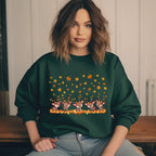Bezauberndes Herbst Sweatshirt mit Rehen, herbstliche Rehe-Sweatshirt, Autumn Deer-Sweatshirt, herbstlicher Traum, stilvolles Herbstoutfit