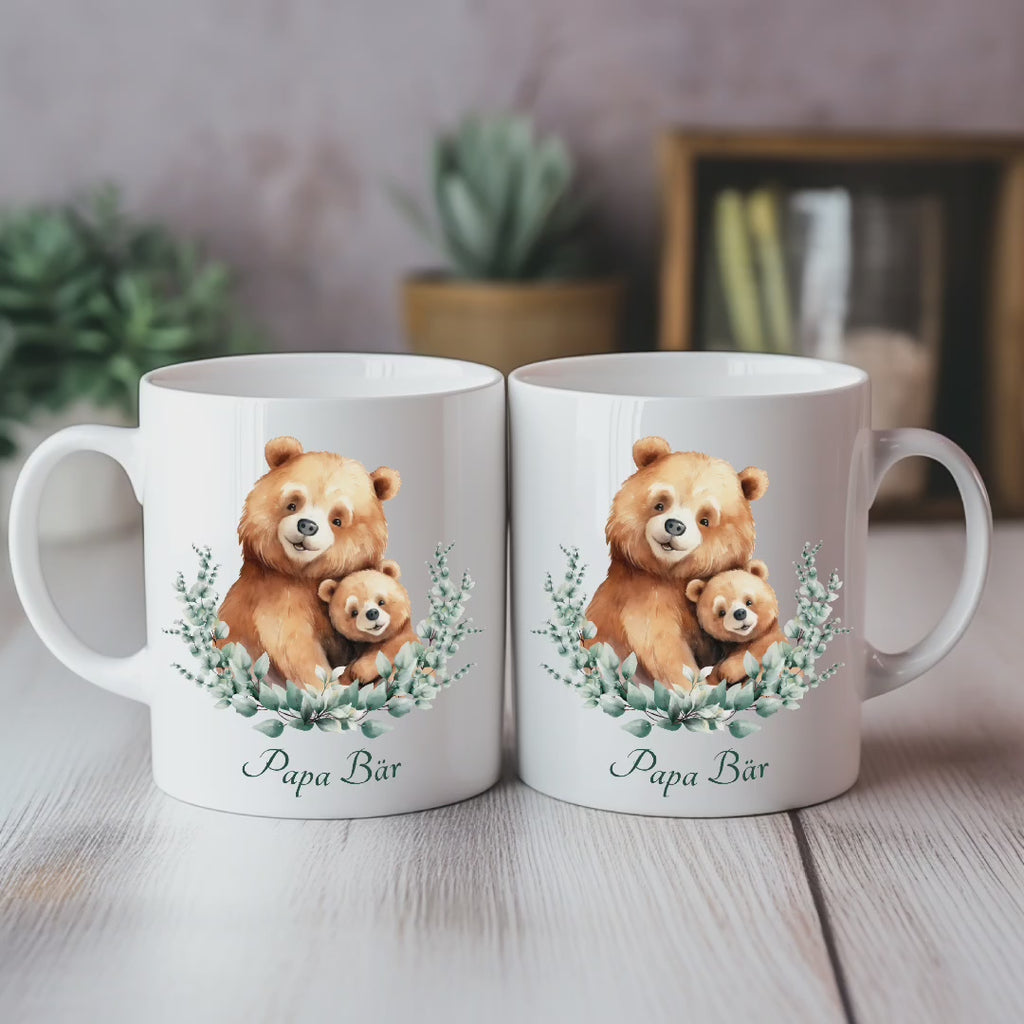 Wunderschöne Papa Bär Tasse, Frühstückstasse für Papas, besondere Bären Tasse, liebevolles Design Tasse, Hommage an großartige Väter Tasse