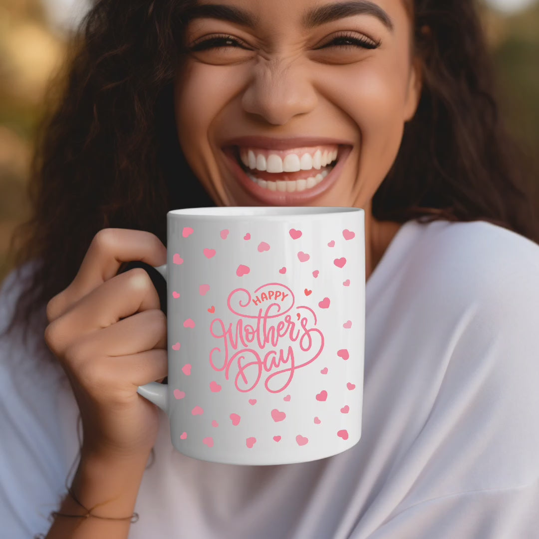 Bezaubernde Happy Motherday Tasse, Tasse zum Muttertag, liebevolle Hommage an Mama Tasse, Geschenk zum Muttertag, kleine Überraschung Tasse
