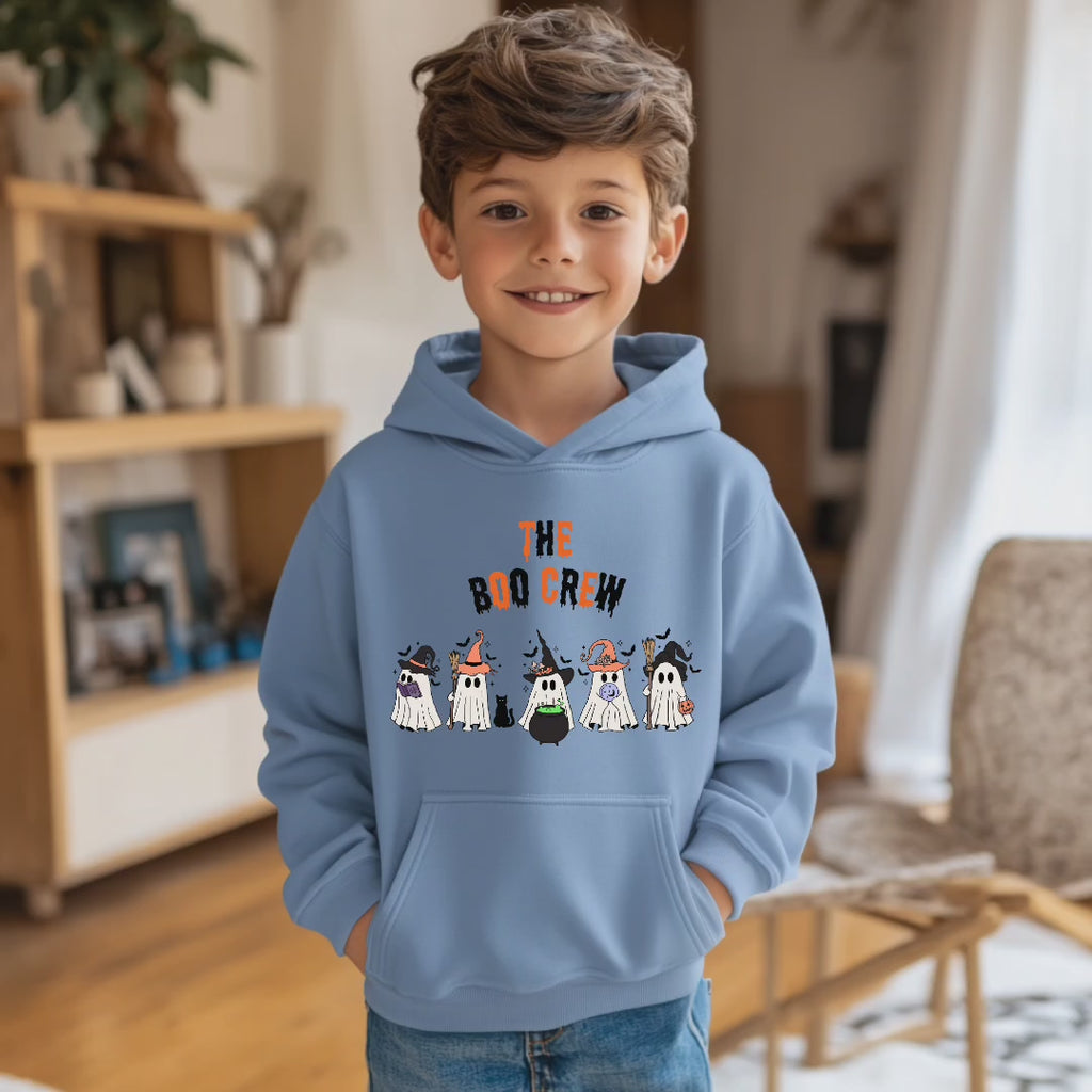 Schönes Halloween Geister Kinder Sweatshirt, Boo Crew Sweatshirt, Geister Sweatshirt, Must-Have Halloween, gute Laune Statement spooky season