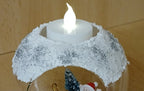 Winterliche Windlichtkugel mit Weihnachtsmann, Tannenbaum & Geschenkpaket – Stimmungsvolle Weihnachtsdeko